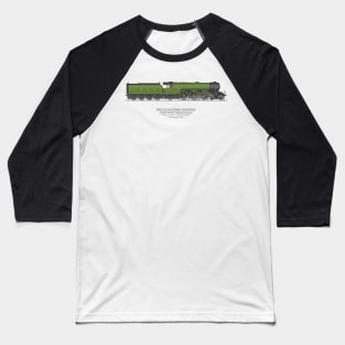 Flying Scotsman 1934 Speed Record 100 MPH (Color) Baseball T-Shirt